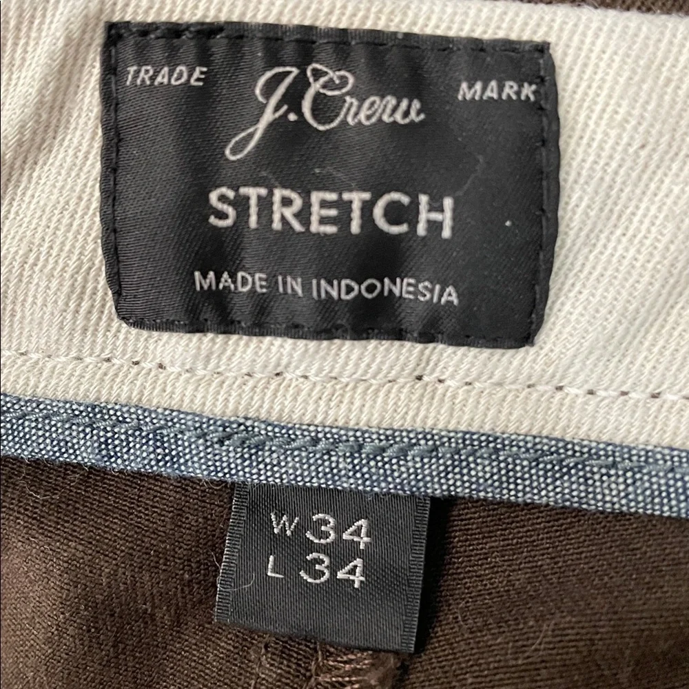 J.Crew Dark Brown Stretch Chinos